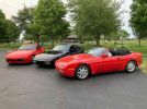 Red 1990 Porsche 944 s2 cabriolet manual For Sale