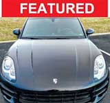Black 2015 Porsche Macan Turbo Sport Utility automatic For Sale