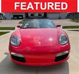 Red 2008 Porsche Boxster convertible manual For Sale
